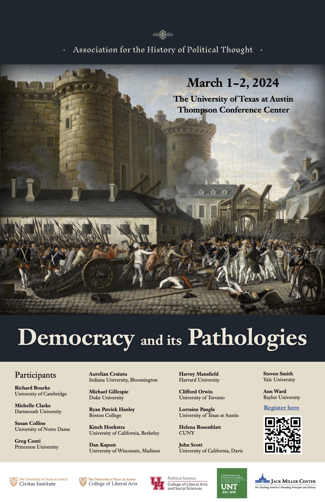 The Association for the History of Political Thought Conference battle image